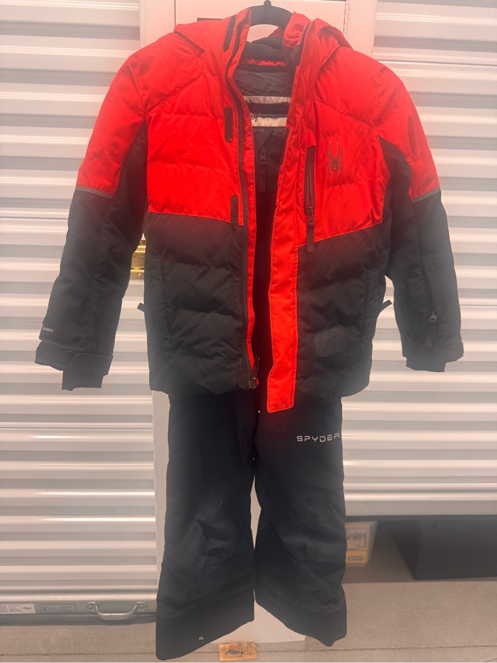 Spyder Kids Black Jacket with Red Trim